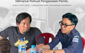 Kepala Lingkungan Asri dan Anggota Bawaslu Jembrana Agung Bagus Wirahadi Konsolidasi Demokrasi