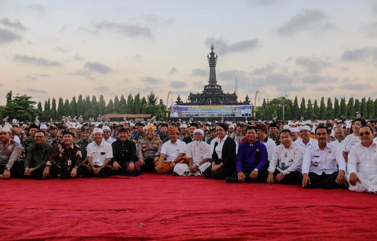 Bawaslu Bali Hadiri Acara Doa Lintas Agama Polda Bali