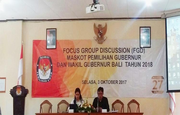 Bawaslu Bali Hadiri FGD Maskot Pilgub 2018