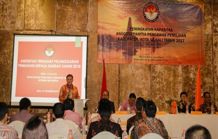 Bawaslu Provinsi Bali laksanakan kegiatan Peningkatan Kapasitas Calon Anggota Panwas Kabupaten/Kota Terpilih dan Calon Kepala Sekretariat Panwas Kabupaten/Kota