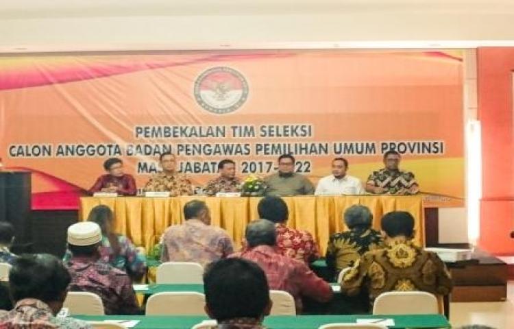 Bawaslu RI Lakukan Pembekalan Bagi Tim Seleksi Calon Anggota Bawaslu Provinsi Masa Jabatan 2017-2022