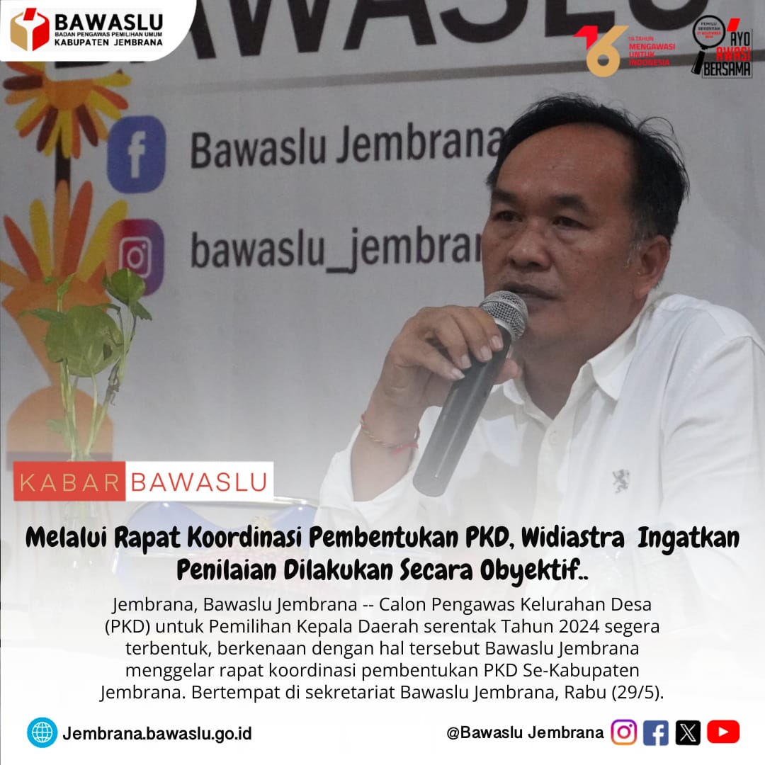 Melalui Rapat Koordinasi Pembentukan PKD, Widiastra  Ingatkan Penilaian Dilakukan Secara Obyektif.