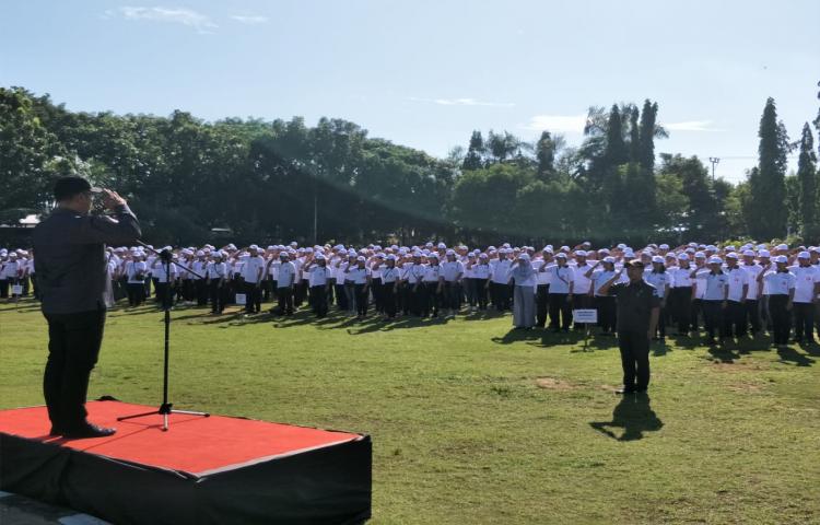 PANWASLU BULELENG GELAR APEL SIAGA PENGAWASAN PEMILIHAN GUBERNUR & WAKIL GUBERNUR BALI TAHUN 2018