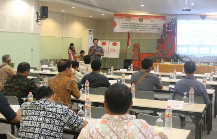 RAKOR EVALUASI SENTRA PENEGAKKAN HUKUM TERPADU PROVINSI BALI