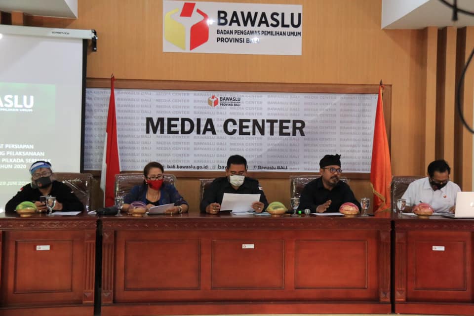 Rapat Persiapan Monitoring Pelaksanaan Pengawasan Pilkada Serentak Tahun 2020