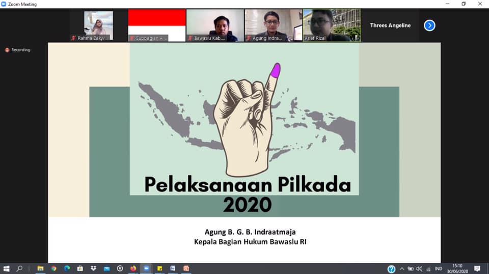 Pemetaan Permasalahan dalam Pengawasan Tahapan Pilkada Serentak 2020 Pada Masa Bencana Nonalam Covid-19 Khusus untuk Wilayah Bali