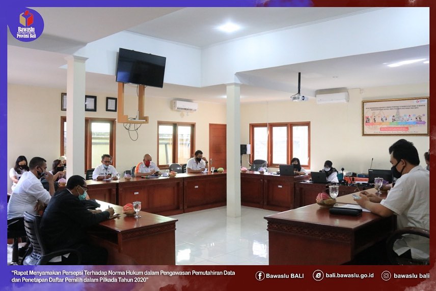 Penyamaan Persepsi Terhadap Norma Hukum dalam Pengawasan Pemutakhiran Data dan Penetapan Daftar Pemilih dalam Pilkada 2020 antara Bawaslu Provinsi dengan Kabupaten/Kota se-Bali