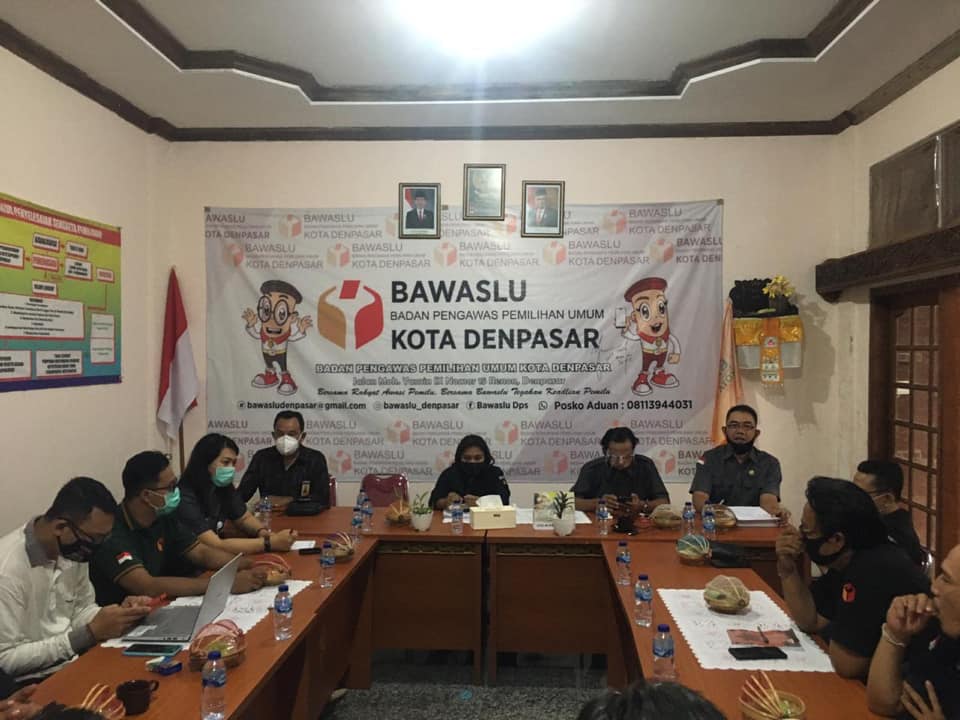 Lanjutan Sosialisasi Peraturan Bawaslu Nomor 4 Tahun 2020 ke Bawaslu Denpasar