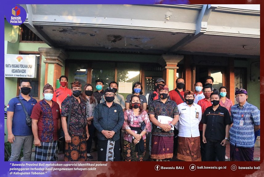 Pimpinan Bawaslu Provinsi Bali Melakukan Supervisi Terkait Dengan Identifikasi Potensi Pelanggaran Terhadap Hasil Pengawasan Tahapan Coklit Di Kabupaten Tabanan