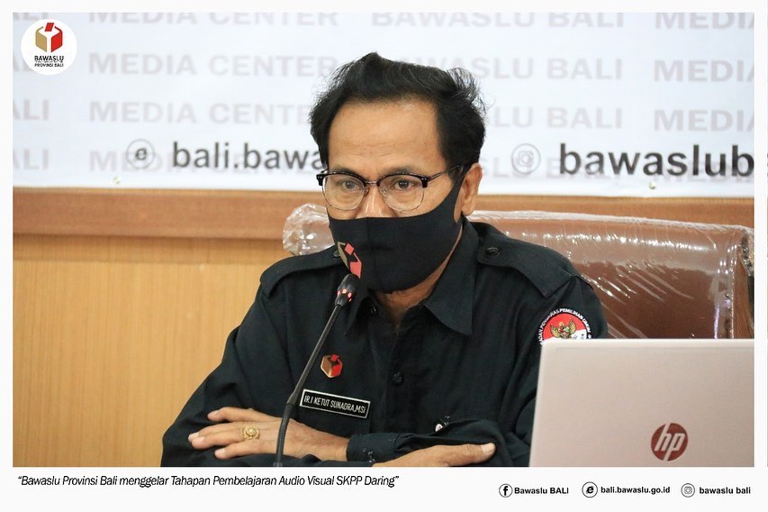 Kordiv Penyelesaian Sengketa Bawaslu Bali menjadi Narasumber SKPP Daring Topik VI “Mekanisme Penyelesaian Sengketa Pemilihan Berdasarkan UU Nomor 10 Tahun 2016 dan Perbawaslu Nomor 2 Tahun 2020”