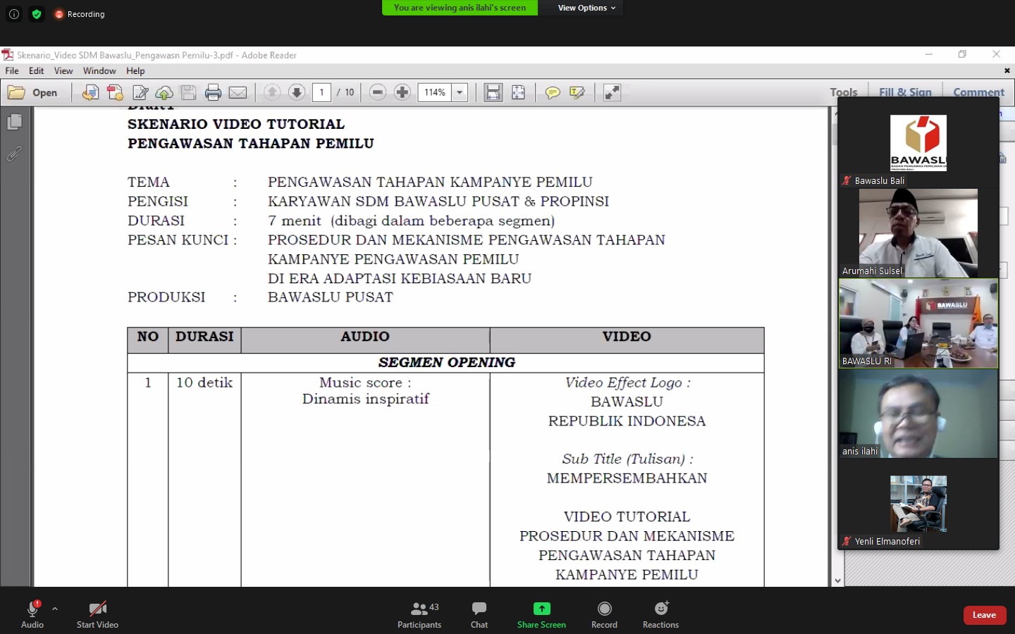 Bawaslu Bali ikut ambil bagian dalam pembuatan Video Tutorial Pengawasan Tahapan Kampanye Pemilu