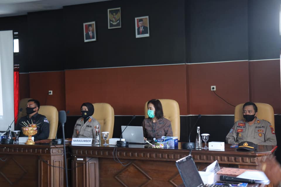 Bawaslu Provinsi Bali menjadi Narasumber FGD Sinergitas Polri dengan Satpol PP, Polsus dan Pam Swakarsa dalam mewujudkan harkamtibmas guna mendukung dan mensukseskan Pilkada Serentak Tahun 2020