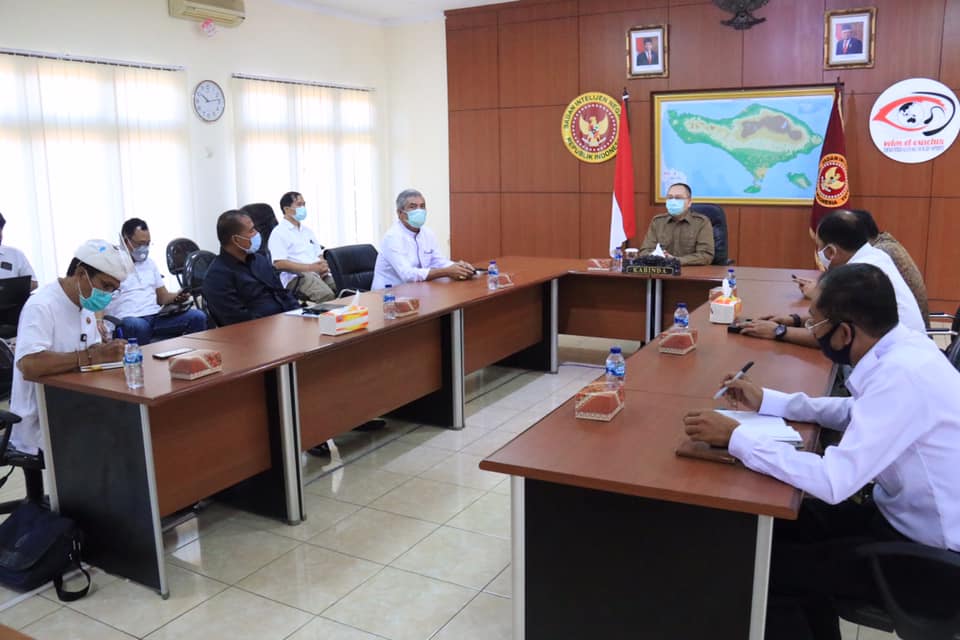 Bawaslu menghadiri Undangan Badan Intelejen Negara Daerah Bali terkait Perkembangan Situasi Polkam dan Kesiapan Penyelenggaraan Pilkada Serentak Tahun 2020