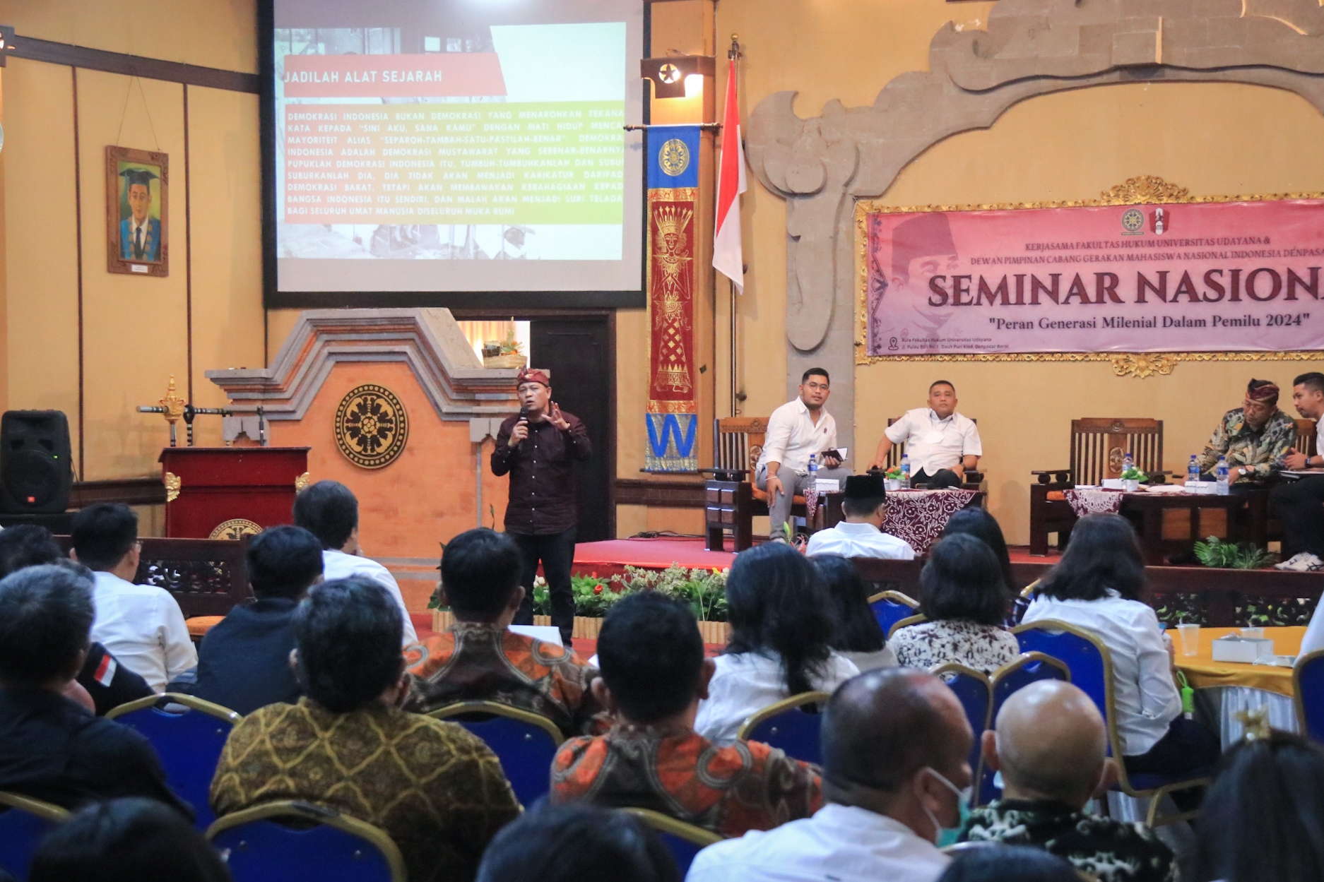 Bawaslu Bali Hadiri Seminar GMNI