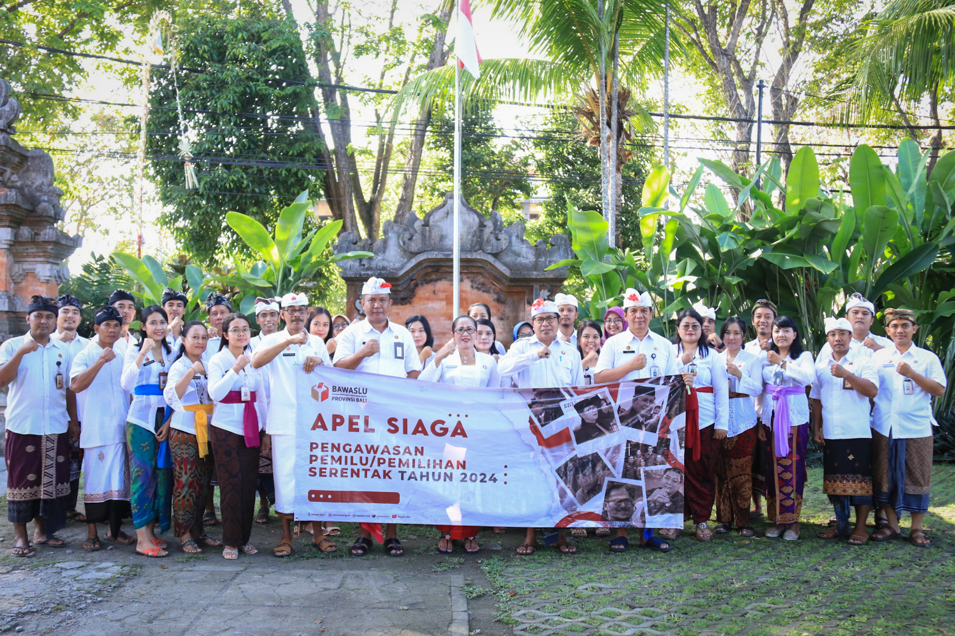 Tahapan Pemilu 2024 Dimulai, Bawaslu Bali Laksanakan Apel Siaga Pengawasan