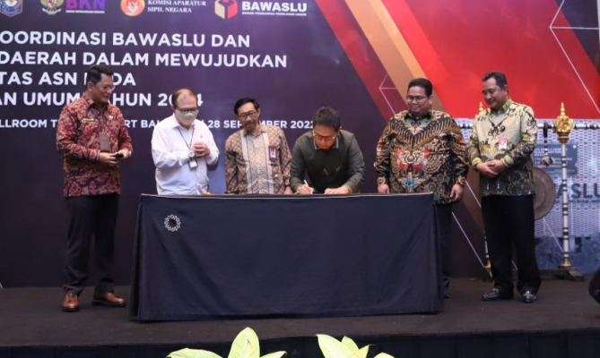 Jaga Netralitas ASN di Pemilu Serentak 2024, PPK Seluruh Indonesia Tandatangani Pakta Integritas