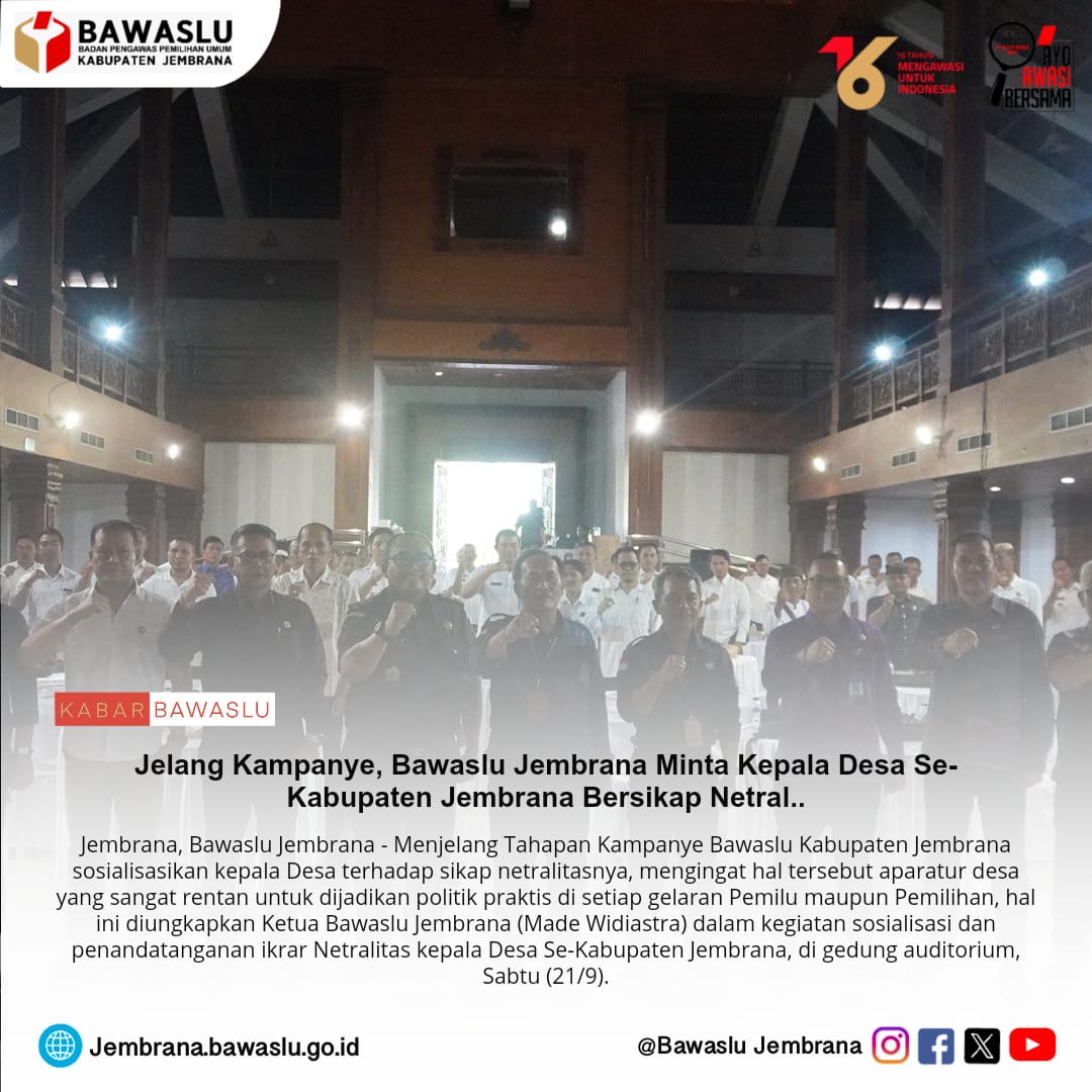 Bawaslu Kabupaten Jembrana