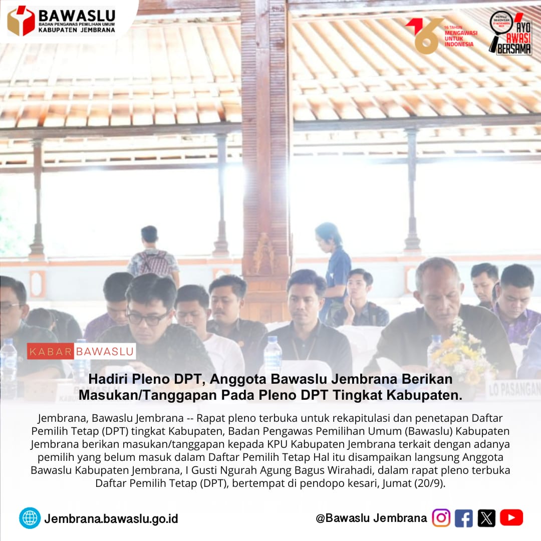 Bawaslu Kabupaten Jembrana