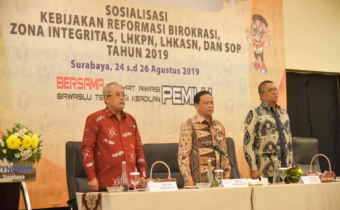 Bawaslu Provinsi Bali Menghadiri Kegiatan Sosialisasi Kebijakan Reformasi Birokrasi, Zona Integritas, LHKPN, LHKASN, dan SOP tahun 2019