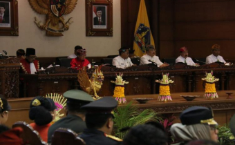 Bawaslu Provinsi Bali Menghadiri Pelantikan Anggota DPRD Provinsi Bali Periode 2019 - 2024