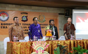 PERKUAT KORDINASI PENANGANAN DUGAAN TINDAK PIDANA PEMILU, BAWASLU BALI LAKSANAKAN RAKOR SENTRAGAKKUMDU