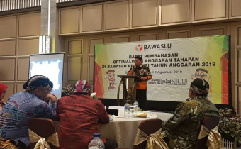 Rapat Pembahasan Optimalisasi Anggaran Tahapan Bawaslu Provinsi TA 2019 di Hotel Grand Ambarukmo Yogyakarta