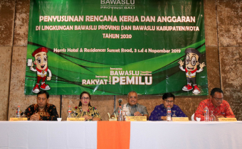 PENYUSUNAN RENCANA KERJA DAN ANGGARAN DI LINGKUNGAN BAWASLU PROVINSI DAN BAWASLU KABUPATEN KOTA TAHUN 2020