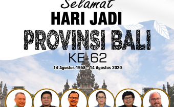 Selamat Hari Jadi Provinsi Bali yang ke-62