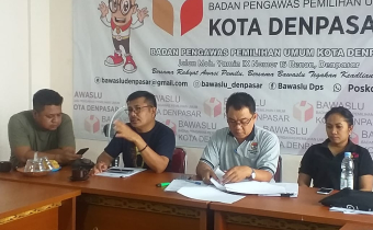 Bawaslu Provinsi Bali Hadiri Rapat Persiapan Rekrutmen Calon Pengawas Kelurahan/Desa atau PPL di Kota Denpasar