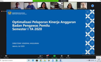 Rapat Daring Pendampingan Teknis Optimalisasi Pelaporan Kinerja Anggaran