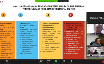 Rapat “Persiapan Pengadaan Alat Perlindungan Diri” bagi jajaran Pengawas Pemilu