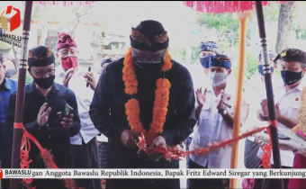 Anggota Bawaslu RI melakukan pengecekan langsung kesiapan jajaran bawaslu di Wilayah Bali