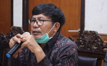 Kordiv Hukum, Humas dan Datin Bawaslu Bali mengingatkan akan kegiatan Branding yang dilakukan Paslon pada Masa Kampanye