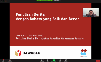 “Kuasai Bahasa, Kuasai Dunia” Lanjutan Peningkatan Kapasitas Kehumasan Bawaslu Provinsi