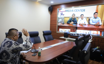 Bawaslu RI melakukan Video Conference dengan Bawaslu Provinsi Bali