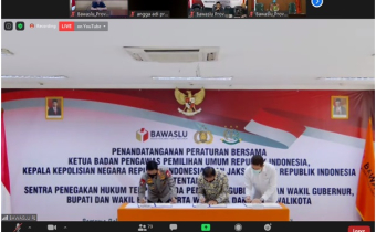 Penandatangan MOU Sentragakkumdu untuk Pilkada 2020