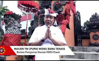 Ucapan dari Parisada Hindu Dharma Indonesia untuk HUT ke - 13 Bawaslu