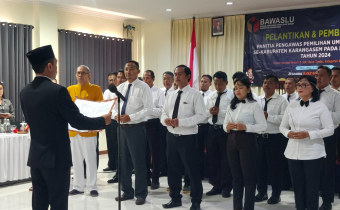 24 Anggota Panwaslu Kecamatan Siap Kawal Jalannya Pemilu 2024 Di Kabupaten Karangasem