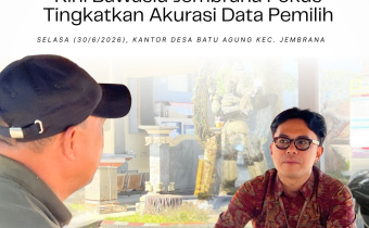 Kepala Wilayah Palungan Batu dan Anggota Bawaslu Jembrana Agung Bagus Wirahadi